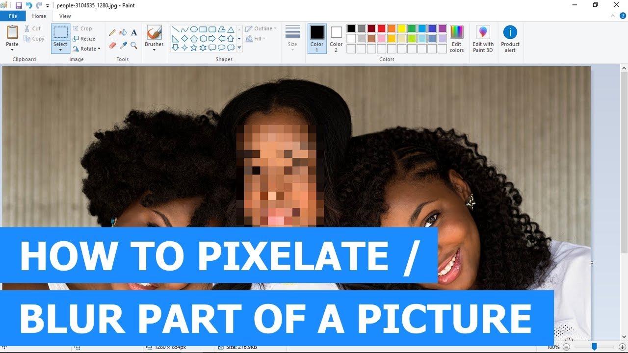 how to blur a face on windows